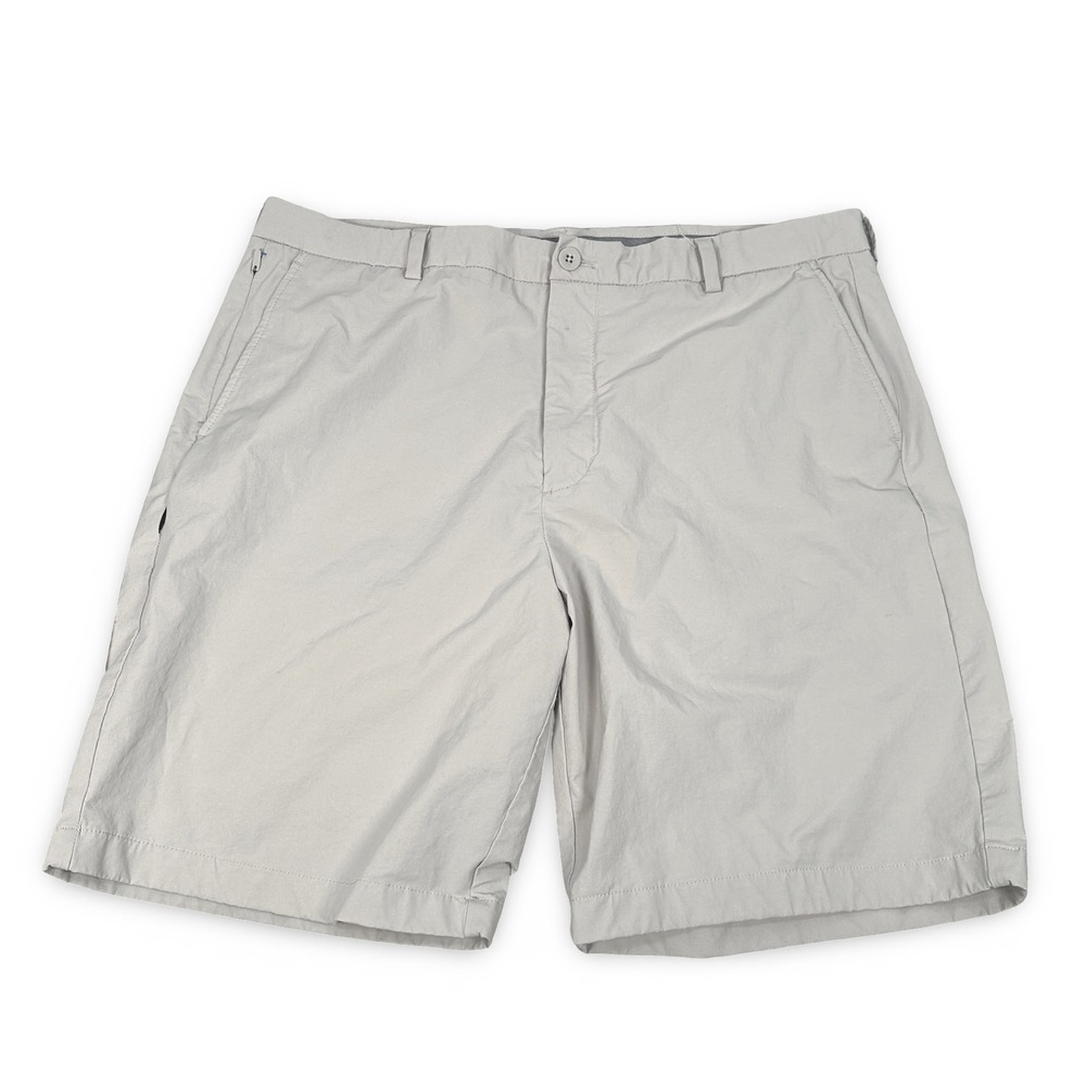 Vineyard Vines On-The-Go Shorts Mens 38 Light Beige Bone‎ Cotton Nylon Stretch